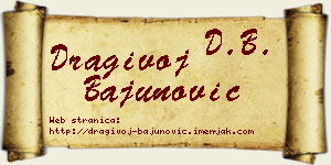 Dragivoj Bajunović vizit kartica